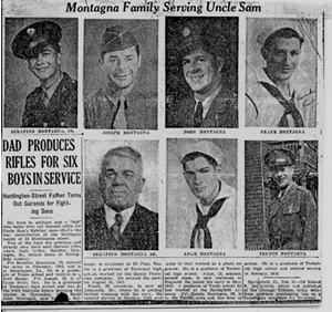 Dad Produces Rifles for Six Boys in Service