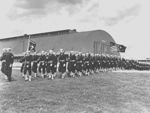 Boots training at Sampson Naval Training Station, 1943