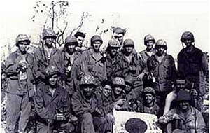 Victorious Marines after the Battle of Roi-Namur