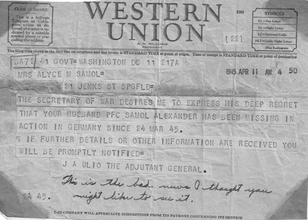 Western Union Telegram