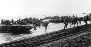 Marines land on Guadalcanal